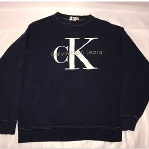 90’s Calvin Klein Embroidered Crewneck Sweater